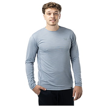 Bauer FLC Tech TEE Langarm Shirt Senior Blau