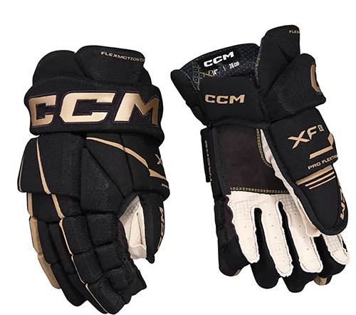 CCM Tacks XF80 Handschuh Schwarz-Gold